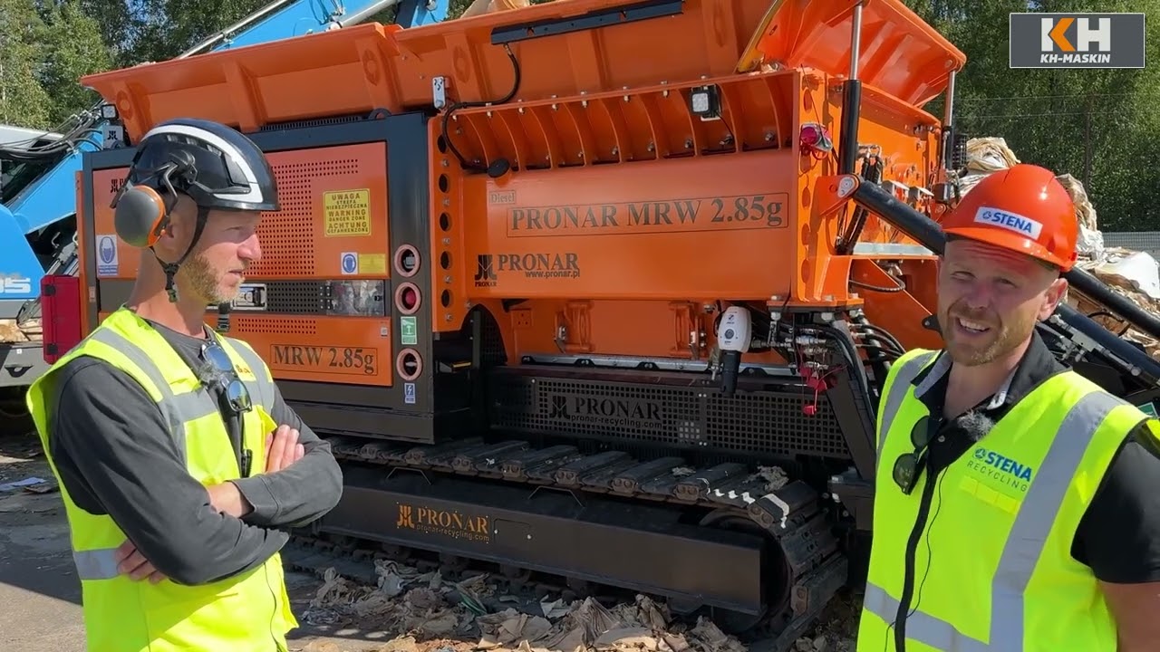 Häng med Maskinkanalen till Stena Recycling i Karlstad och ta en närmare titt på deras Pronar Kross!