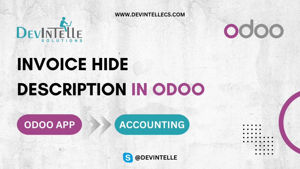 How To Create Invoice Hide Description In Odoo