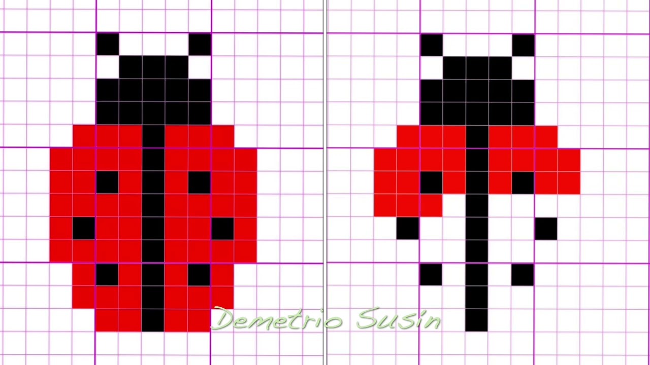 Pixel ladybird.