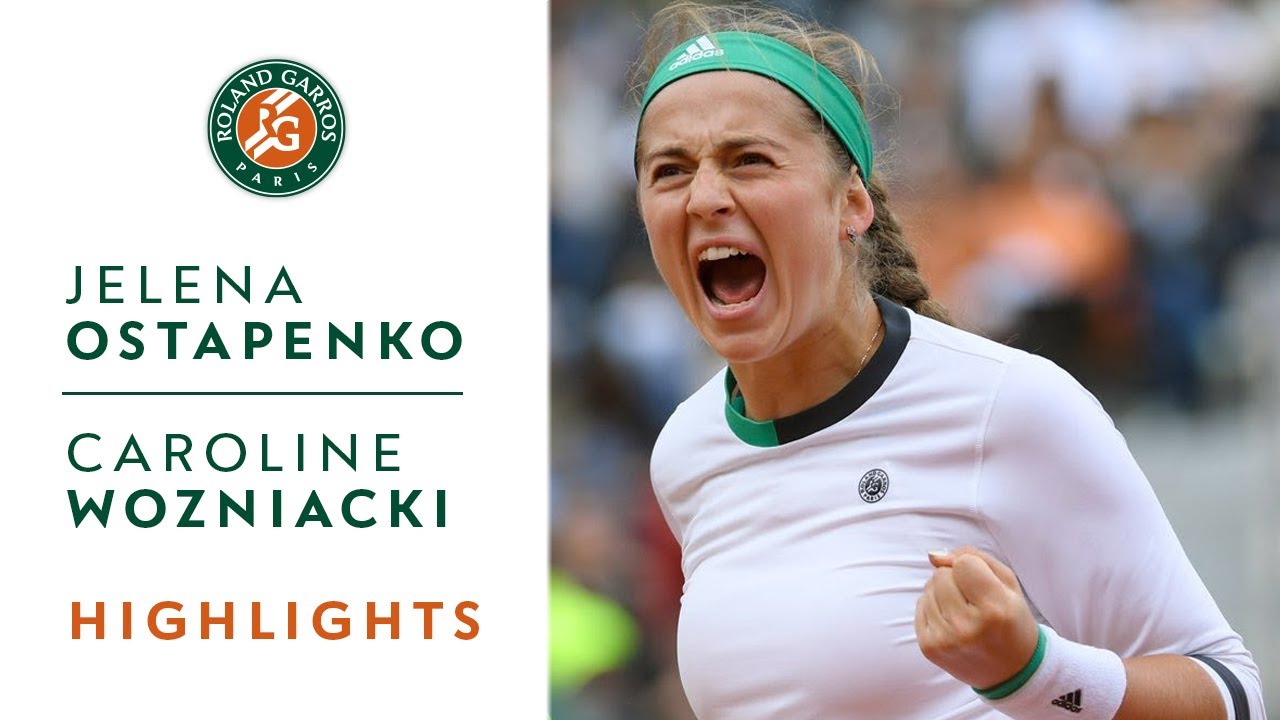 Jelena Ostapenko v Caroline Wozniacki Highlights - Women's Quarterfinals 2017 | Roland-Garros