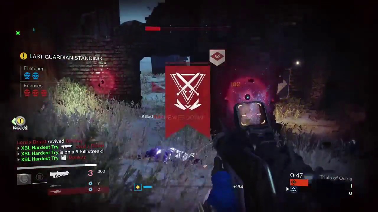 Destiny 1 - 1v3 Trials Vs Gernader Jake