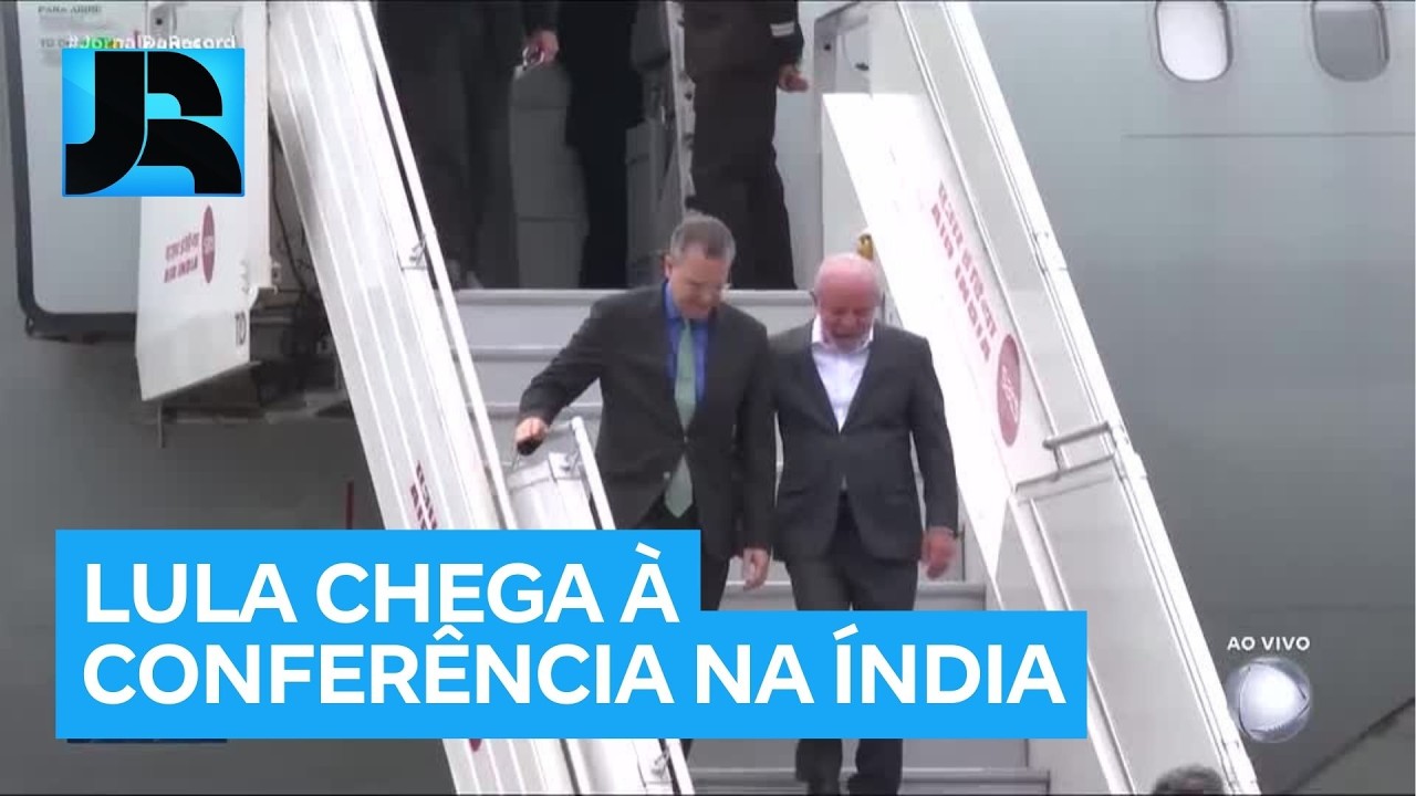 Lula chega à Índia para conferência sobre o uso da inteligência artificial