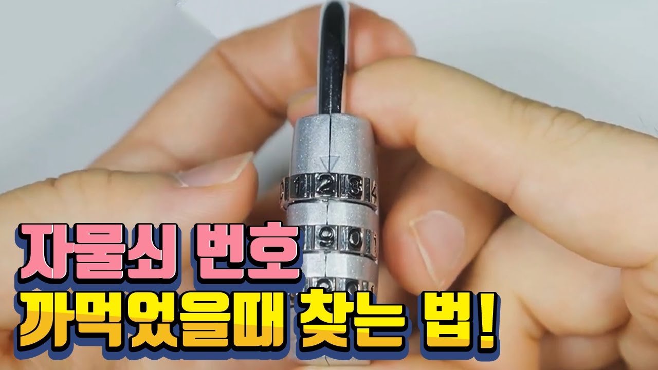 잊어버린 자물쇠 비밀번호, 당황하지 말고 이렇게 풀자!  / YTN 사이언스