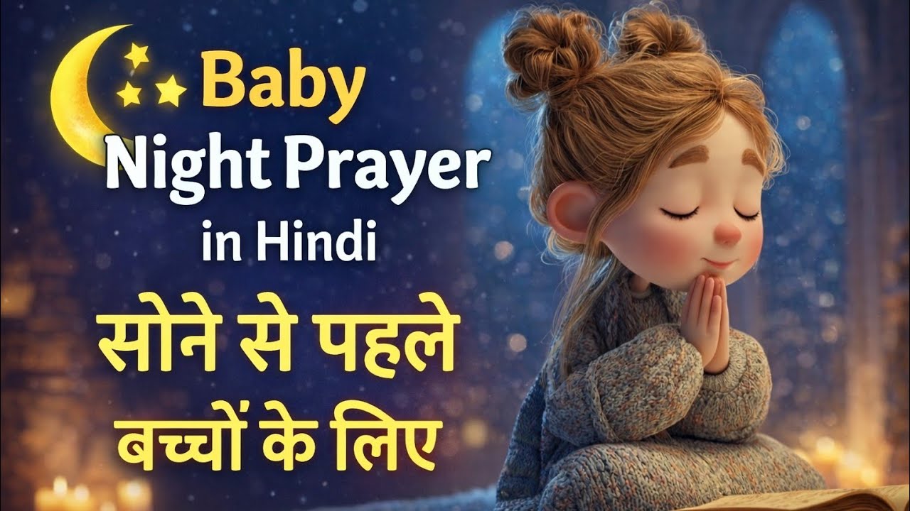 रात की प्यारी प्रार्थना | बच्चे की अच्छी नींद के लिए लोरीBaby Night Prayer in Hindi 