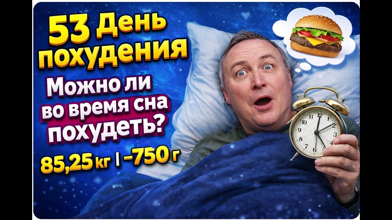 5️⃣3️⃣ День похудения | Можно ли во время сна похудеть? | 85,25 кг | −750  г