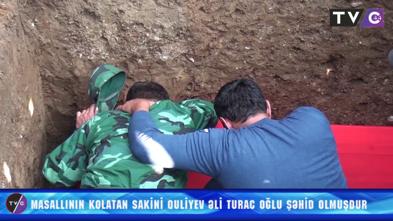 Masallı Kolatan kəndinin Şəhidi Quliyev Əli Turac oğlunun dəfn mərasimi