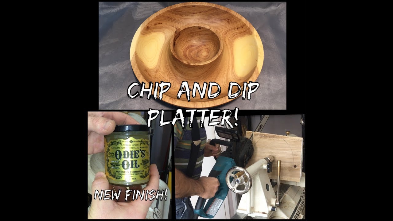 Woodturning - Chip and Dip Platter (And trying a new finish!)