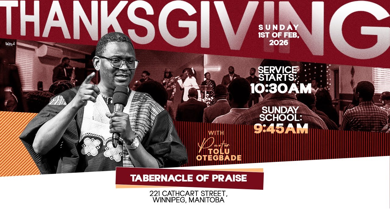 Thanksgiving Service || February 1st, 2026.