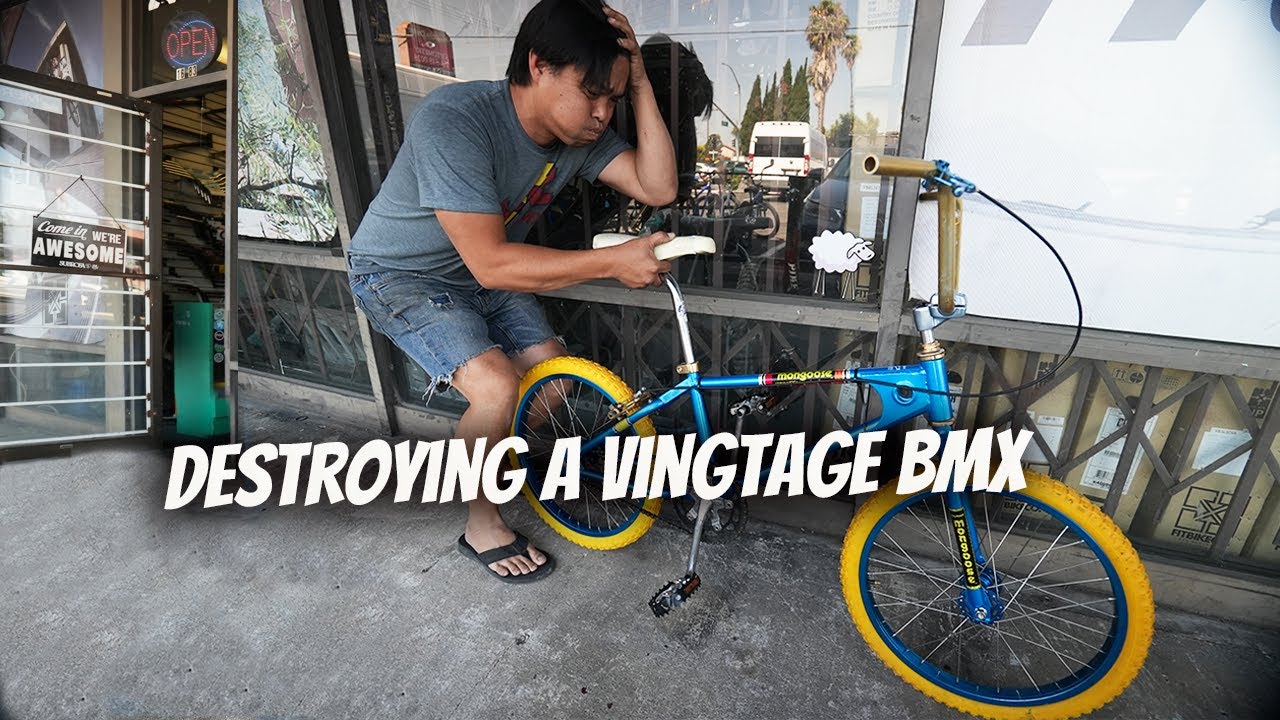 Shop Owner Destroys Customer's 1983 Mongoose BMX Bike!