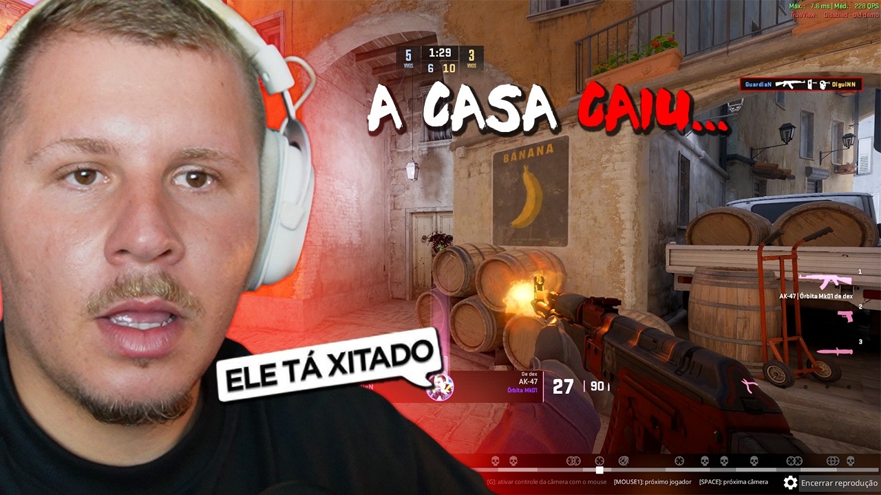Irmão, nem eu acredito... PRO PLAYER GUARDIAN jogando COM CHEAT no PREMIER (vergonha demais)