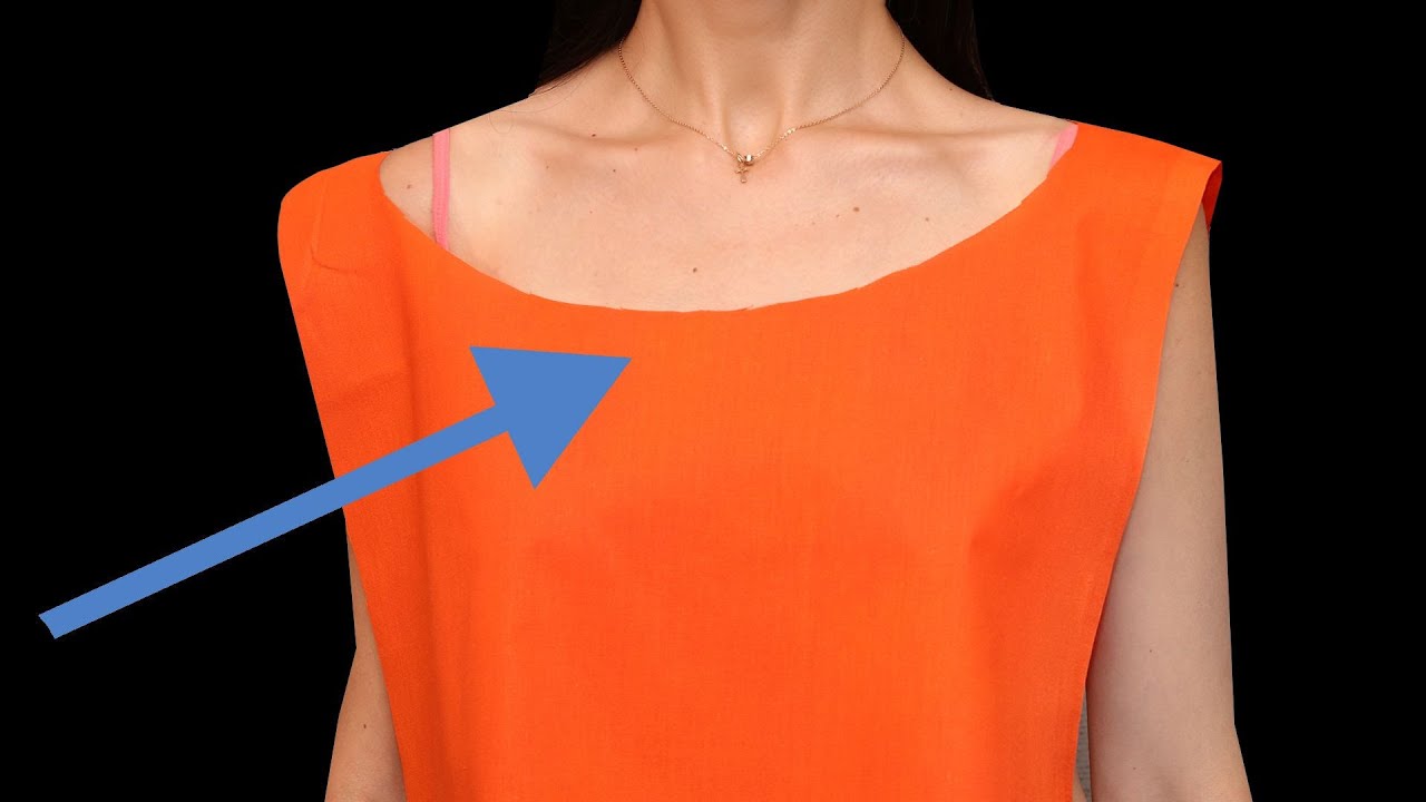 Как уменьшить широкий воротник - советы и хитрости по шитью!