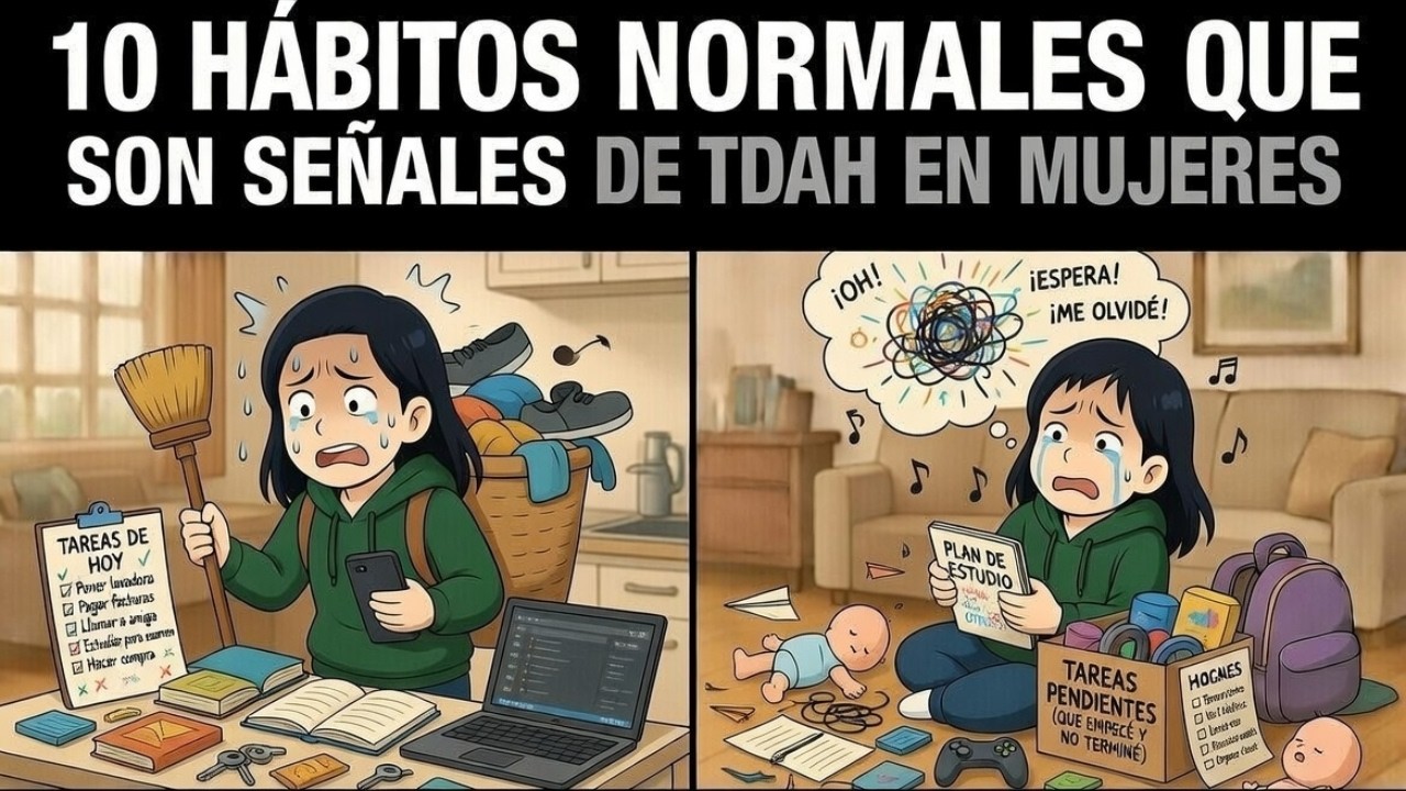 10 h&aacute;bitos NORMALES que son se&ntilde;ales de TDAH en MUJERES adultas