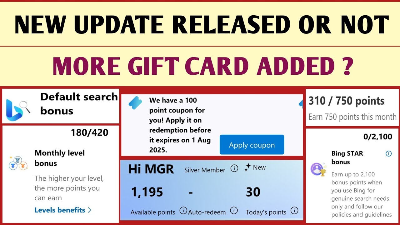 Microsoft Rewards: New Silver/Gold Update &ndash; Is It Live in India? 🇮🇳