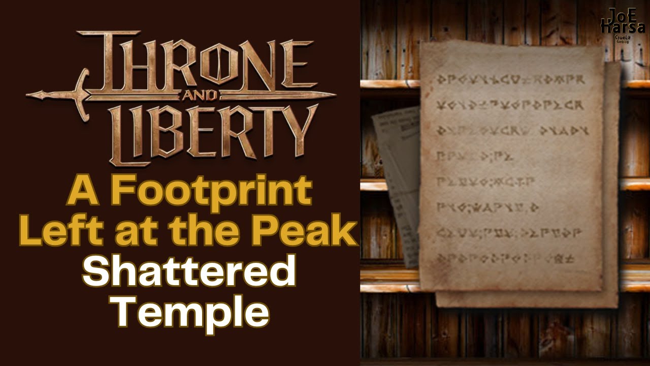 A Footprint Left at the Peak Shattered Temple Throne and Liberty Codex
