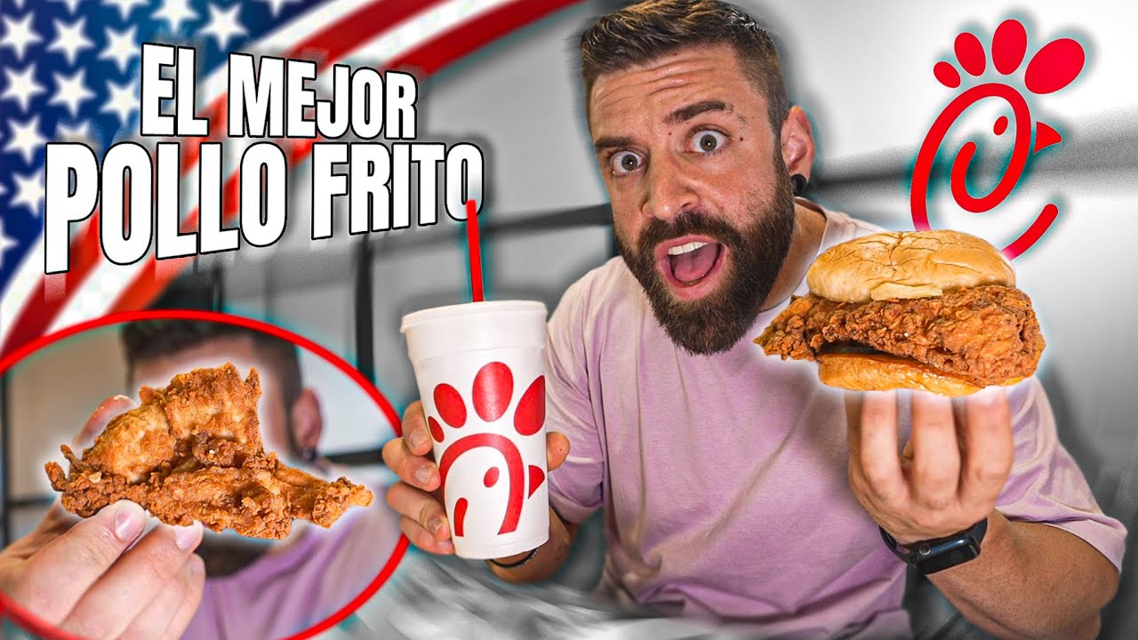 COMIENDO el MEJOR POLLO FRITO de ESTADOS UNIDOS CHICK-FIL-A &iquest;es TAN BUENO como dicen?