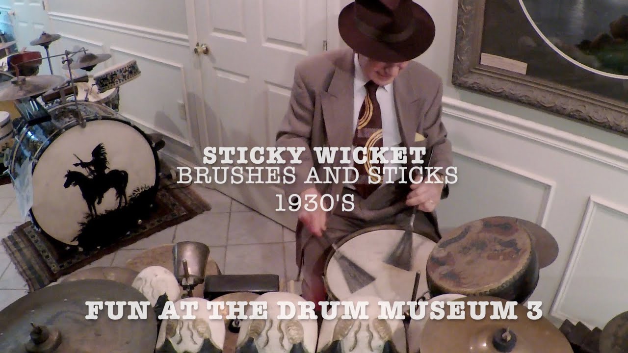 Sticky Wicket  'Brushes and Sticks' Drum Solo 1930's Style