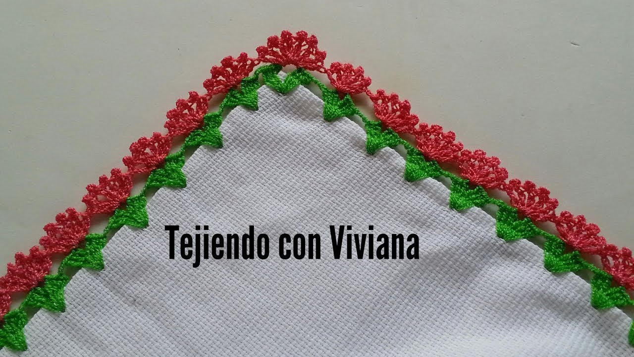 Orilla tejida #40 de Flores