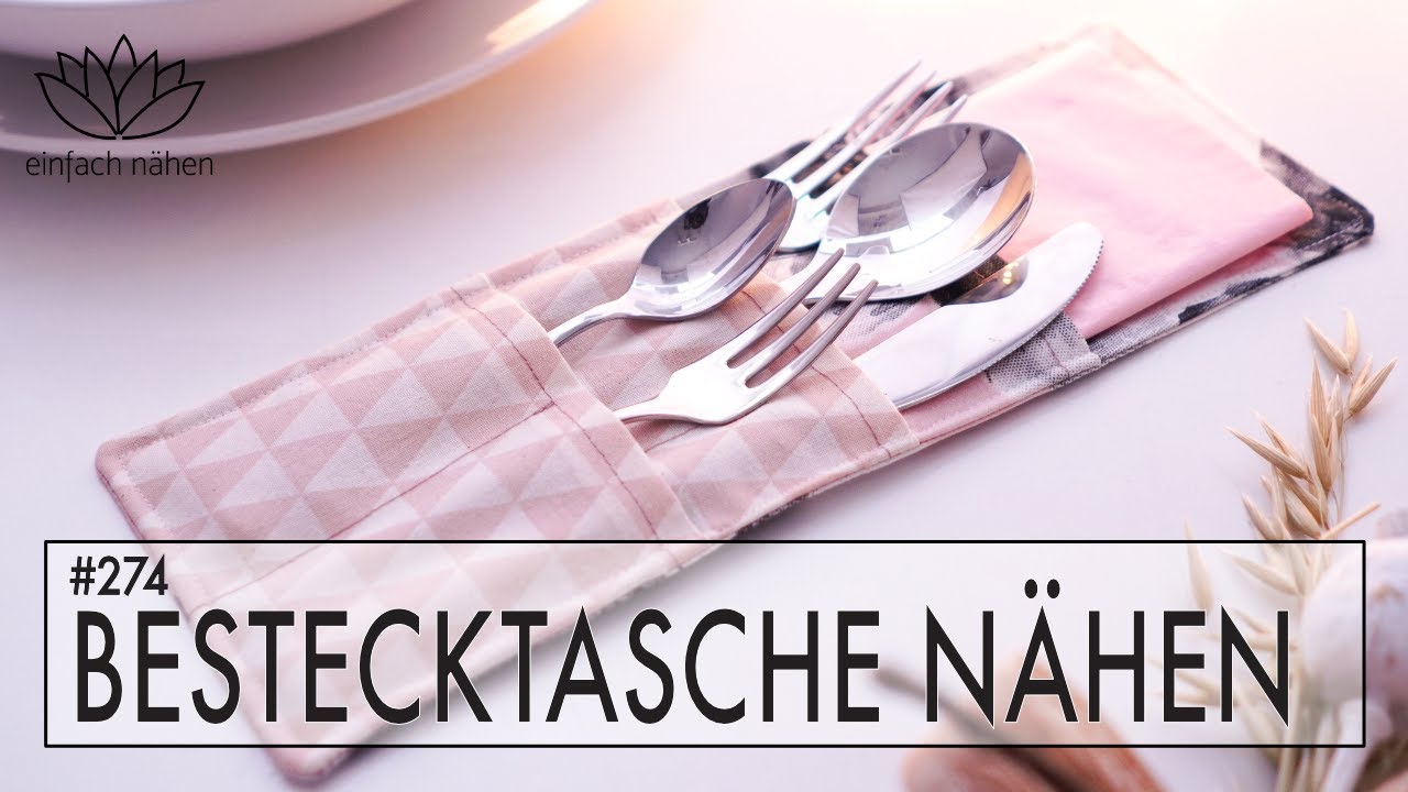 Nähprojekt für Anfänger | kostenloses Schnittmuster für eine Bestecktasche