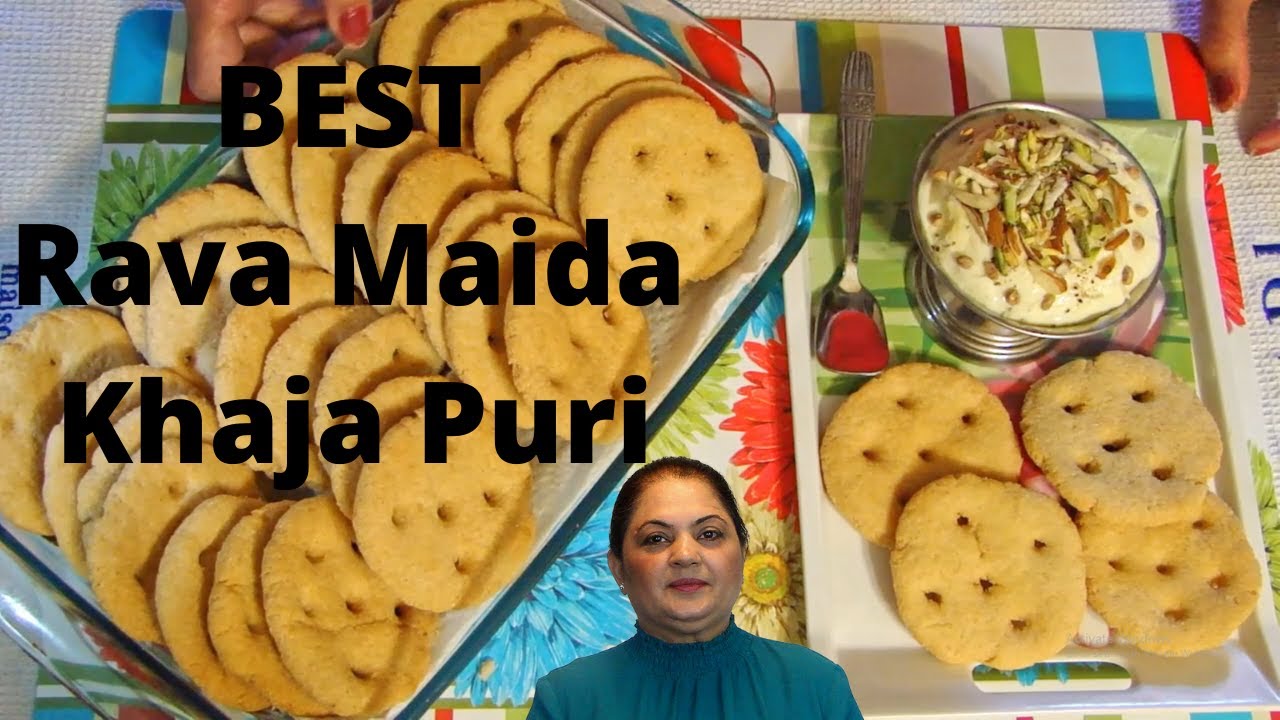ऐसी रवा मेदा खाजा पूरी कभी नहीं खाई होगी - Crispy Rava Maida Khaja Puri