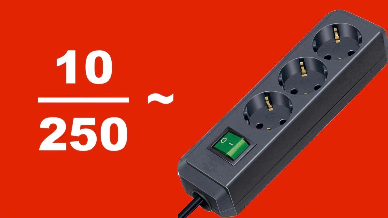 Listwa przedłużacz elektryczny 10A/250V AC albo 16A/250V AC