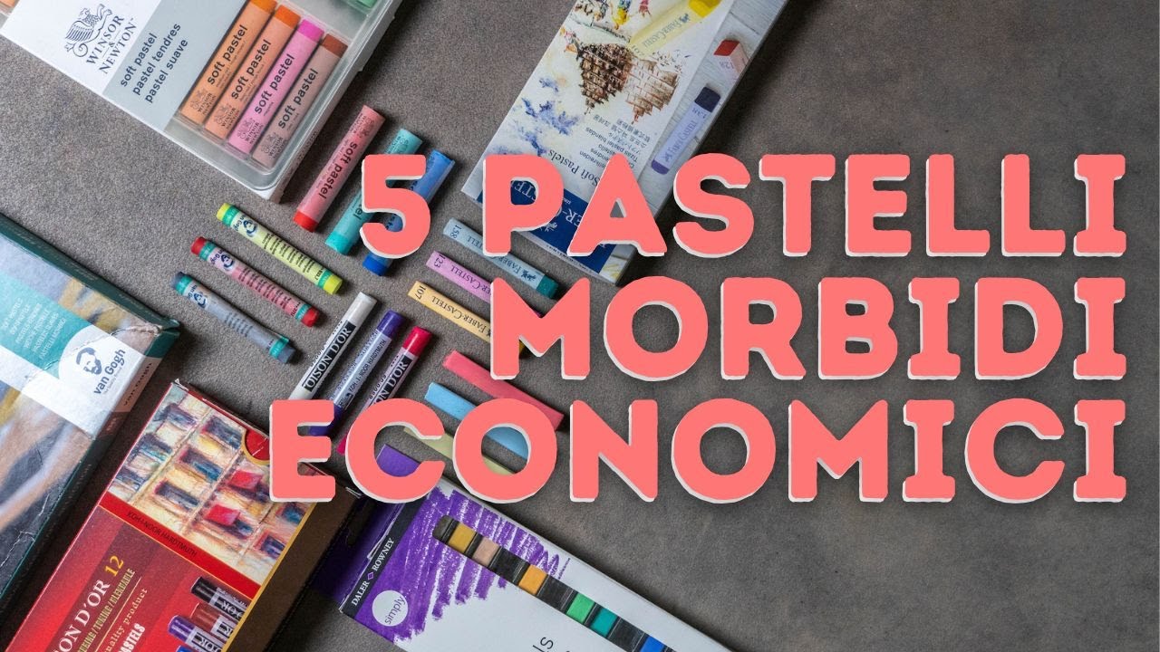 Provo 5 set di PASTELLI economici. RECENSIONE pastelli morbidi