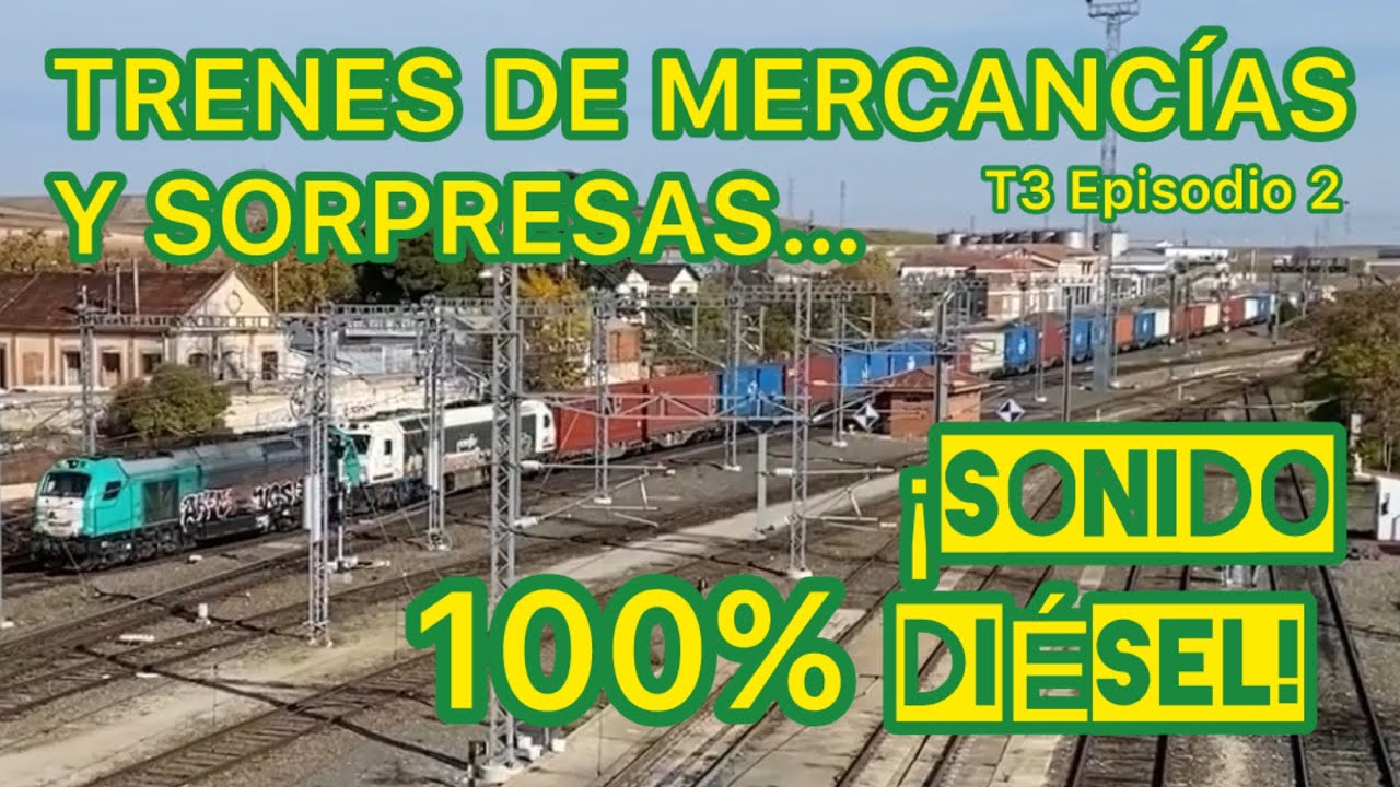 Reportaje TRENES de mercancías Salamanca FERROCARRIL de España train videos TMS T3 Ep.02 Renfe
