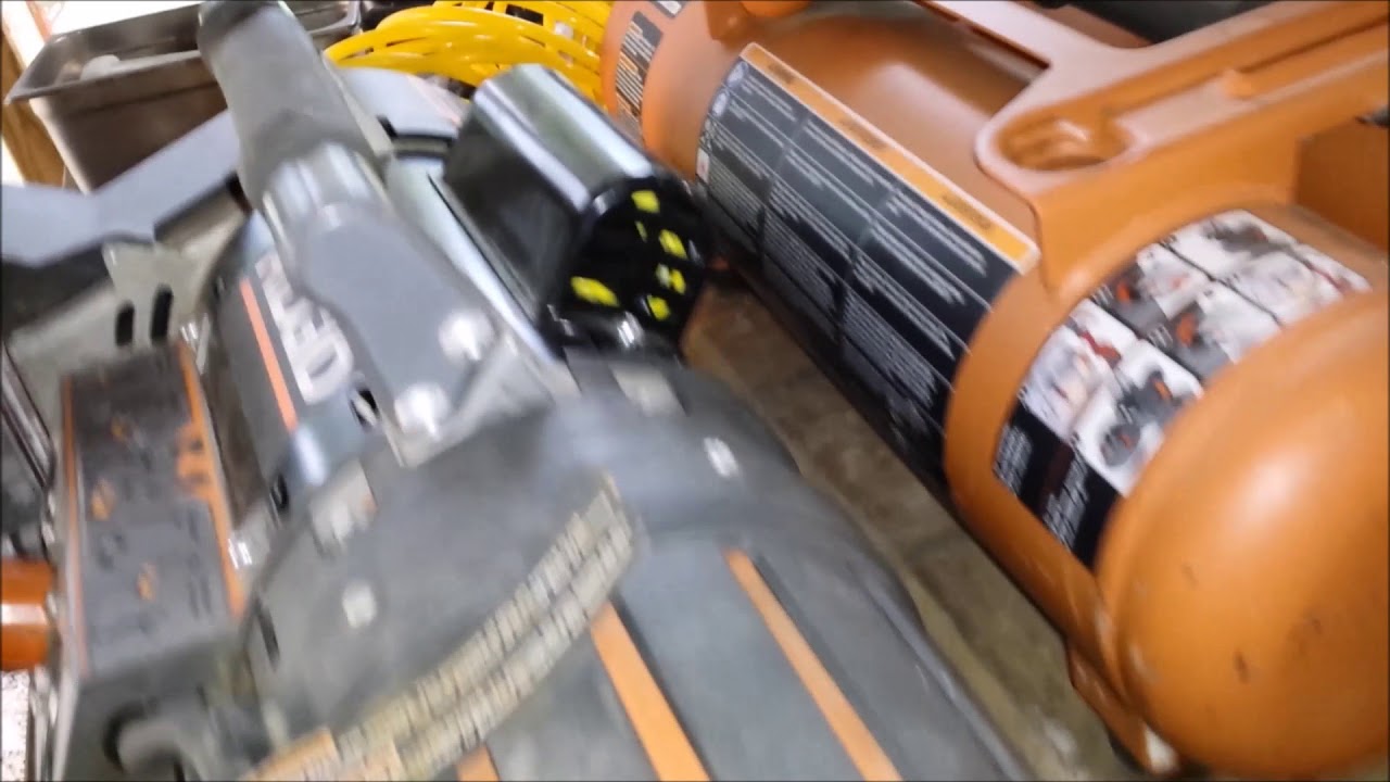 como solucionar problema compresor de aire RIDGID 5 IN 1