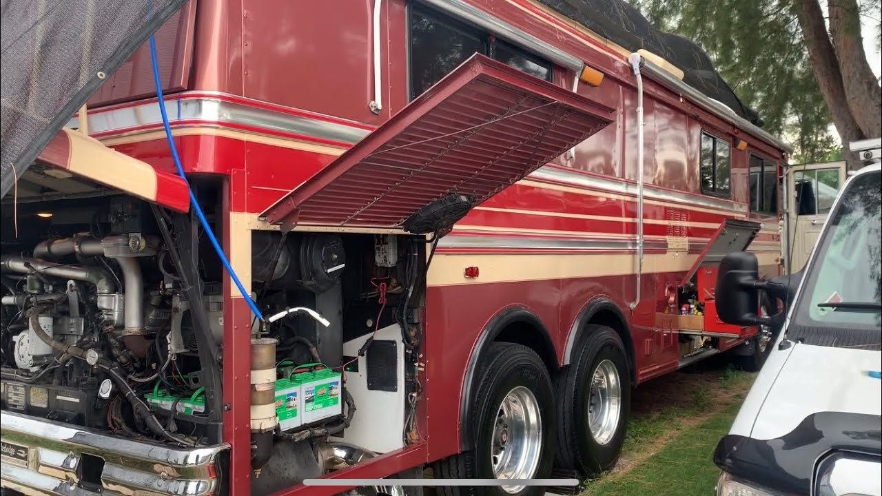 1987 Wanderlodge blue bird rv bus conversion tour