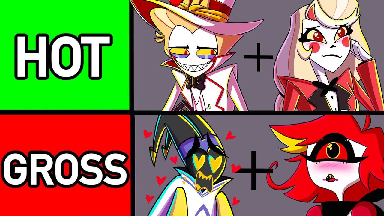 Lucifer and Charlie RANK EVERY SHIP on Hazbin Hotel Tier List