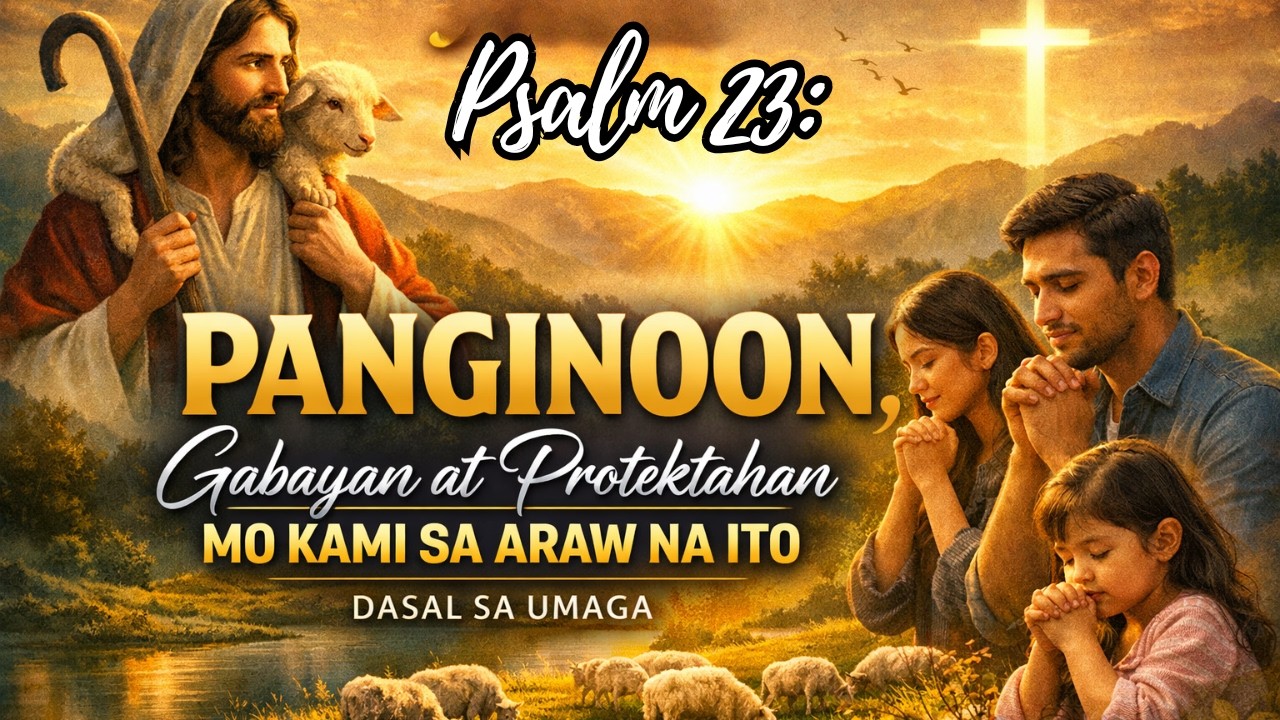 Psalm 23: PANGINOON, Gabayan at Protektahan Mo Kami Sa Araw na Ito | Dasal sa Umaga