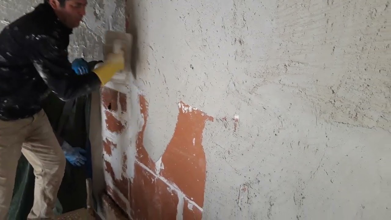 Enduit plâtre et chaux