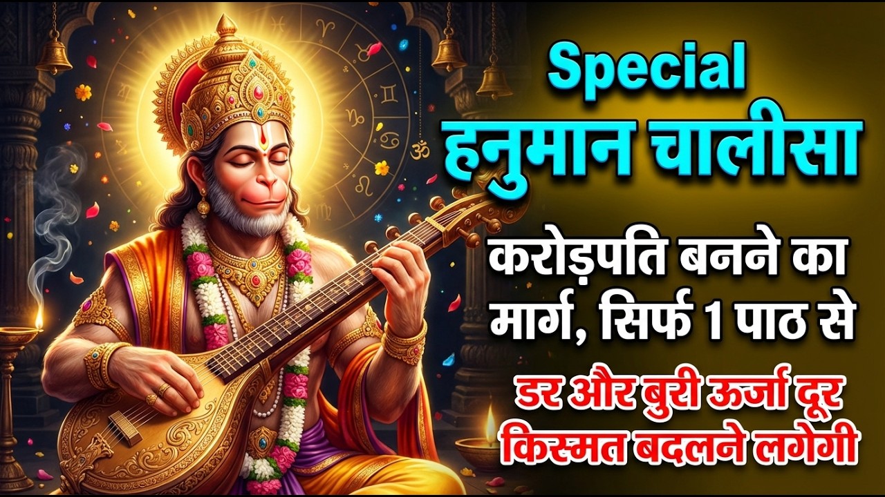 करोड़पति बनने का मार्ग 🙏101 हनुमान चालीसा — धन रुकावटें टूटेंगी 💰 | Hanuman Chalisa Nonstop Ful Path