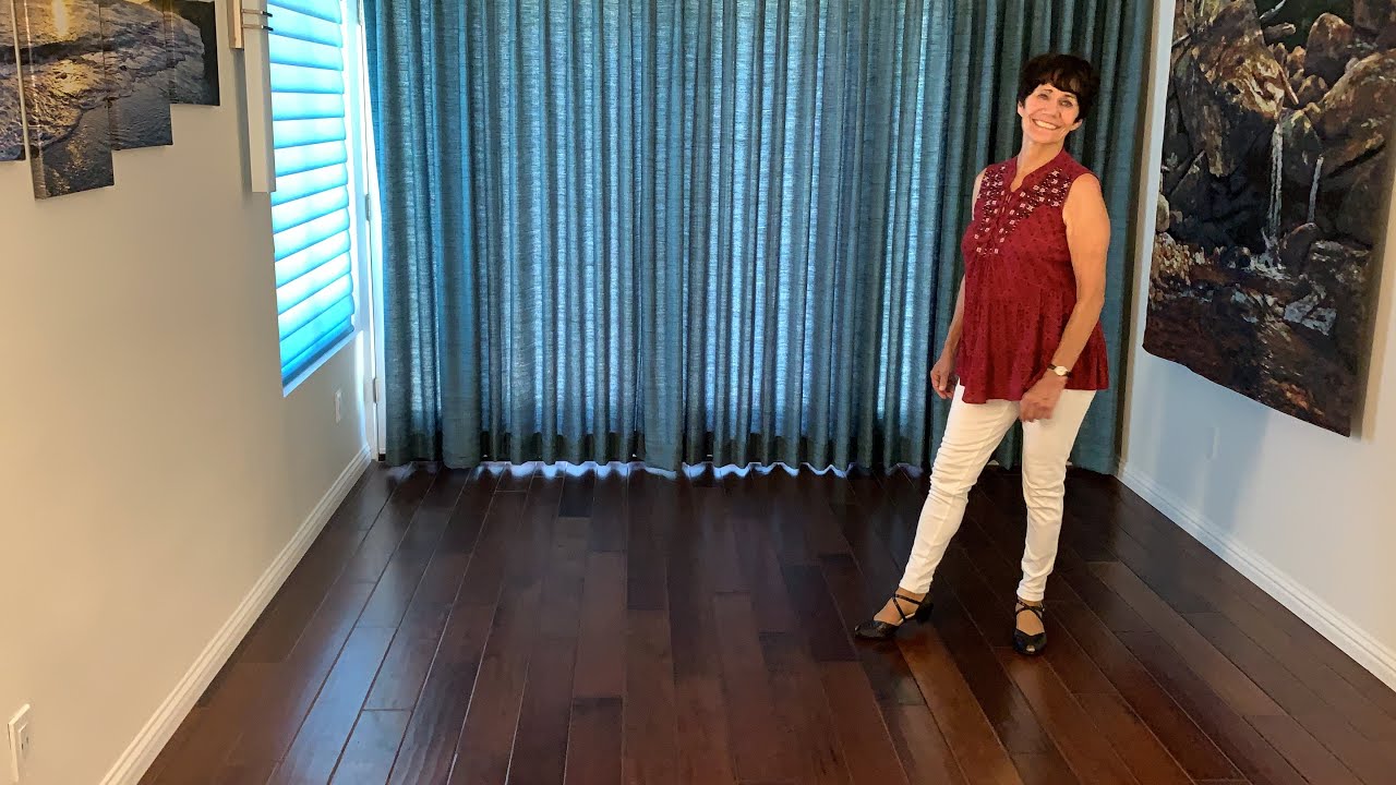 Dancing in the Moonlight line dance demonstration and tutorial by Stephie