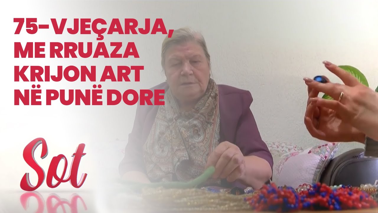 75-Vjeçarja, me rruaza krijon art në punë dore  20 01 2021
