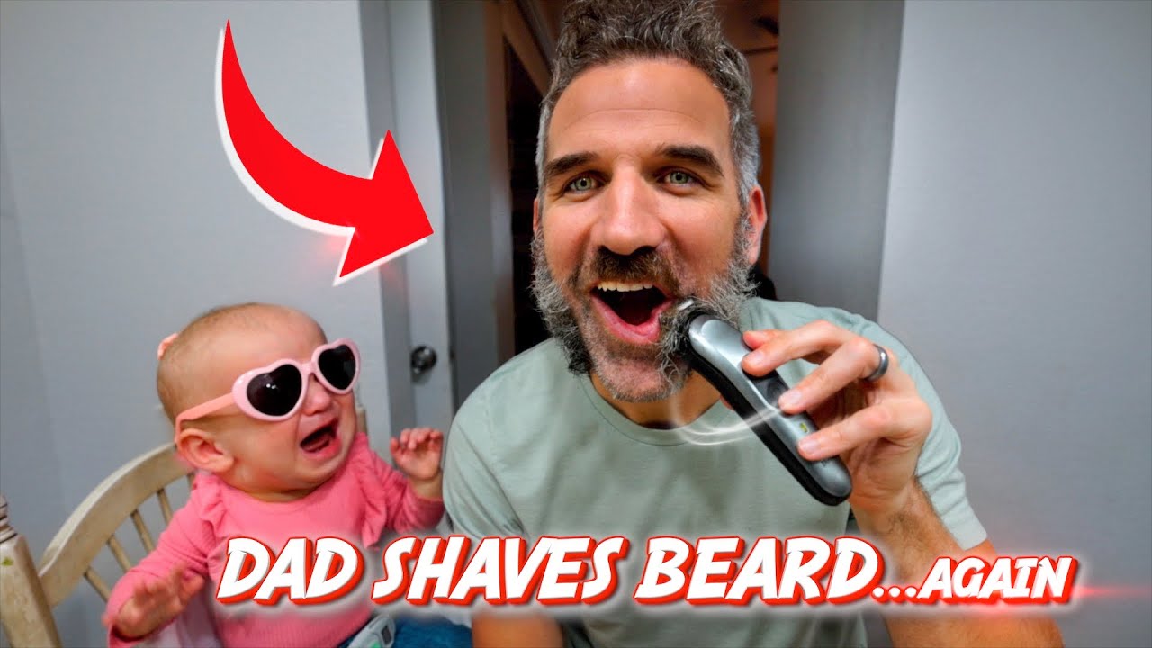 Dad Shaves Beard | Baby’s Surprising Reaction