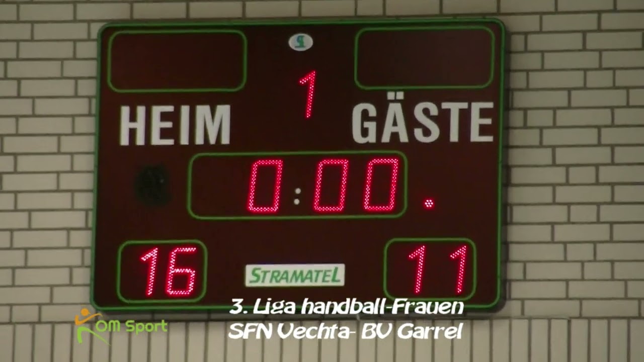 Handball 3. Liga Nord Frauen. SFN Vechta-BV Garrel