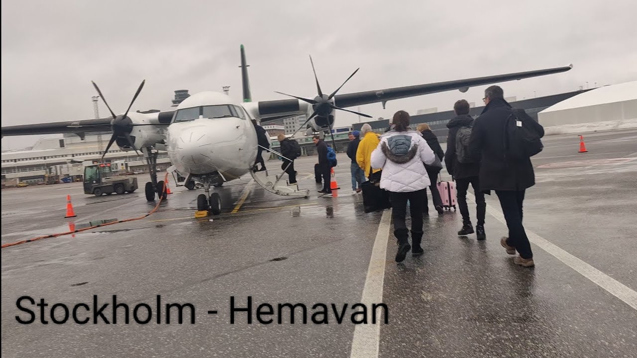 Flying from Stockholm to Hemavan 