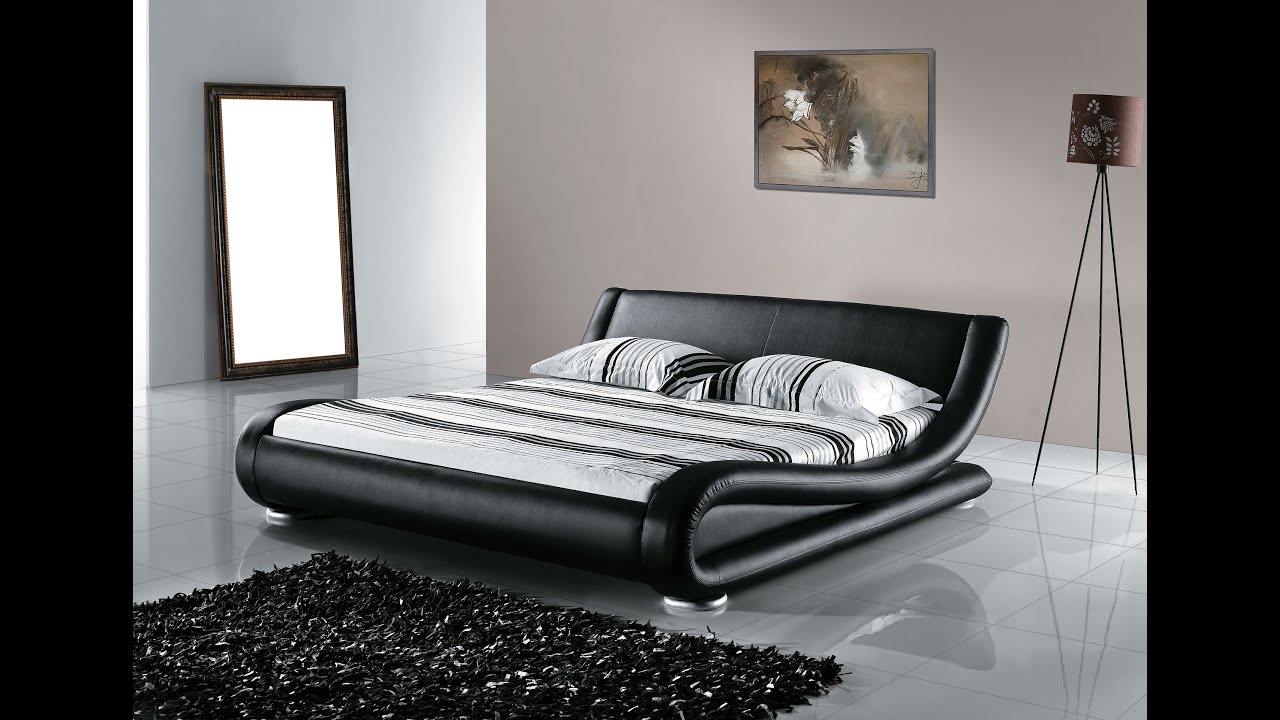 Beliani Leather Water Bed - Super King Size - Full Set - AVIGNON - Eng