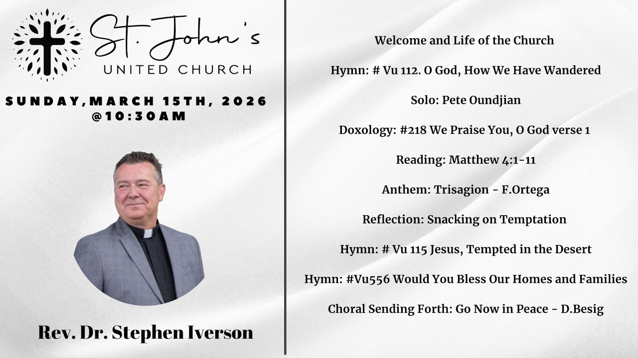 Worship Sunday March 15, 2026