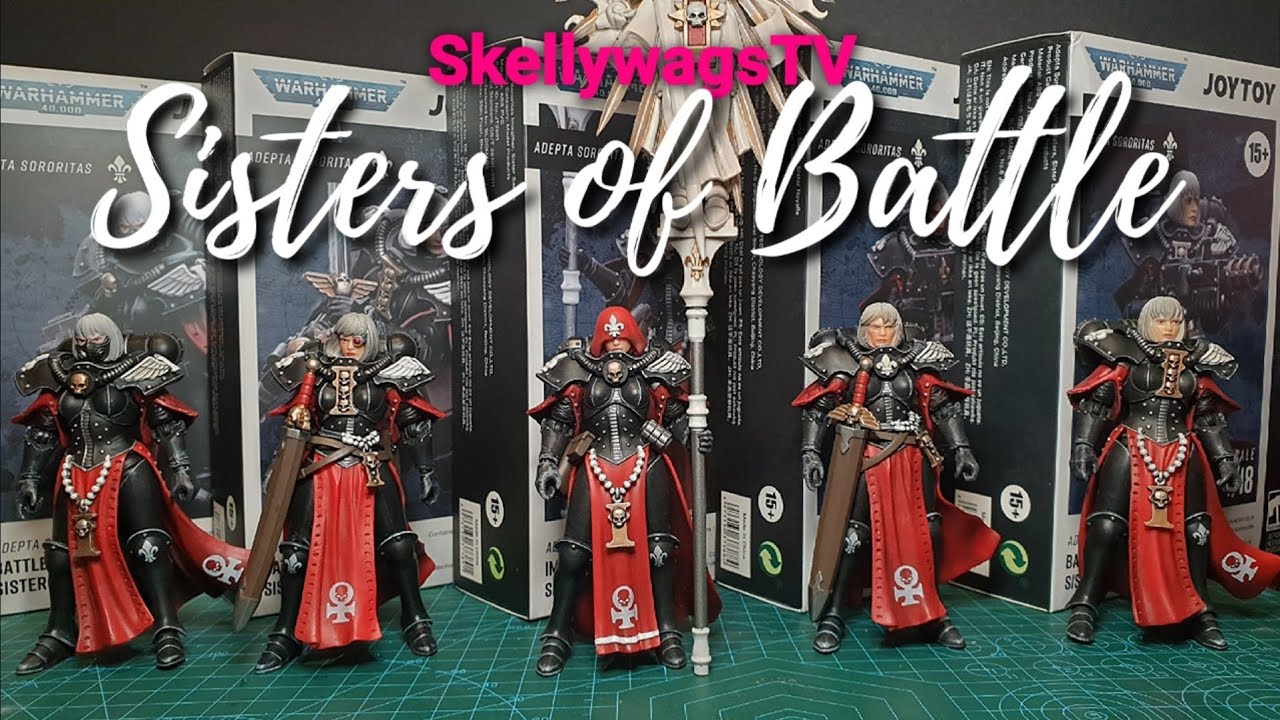 Unboxing & first impressions of Joytoy Adepta Sororitas Sisters of Battle Warhammer 40k 1/18 figures