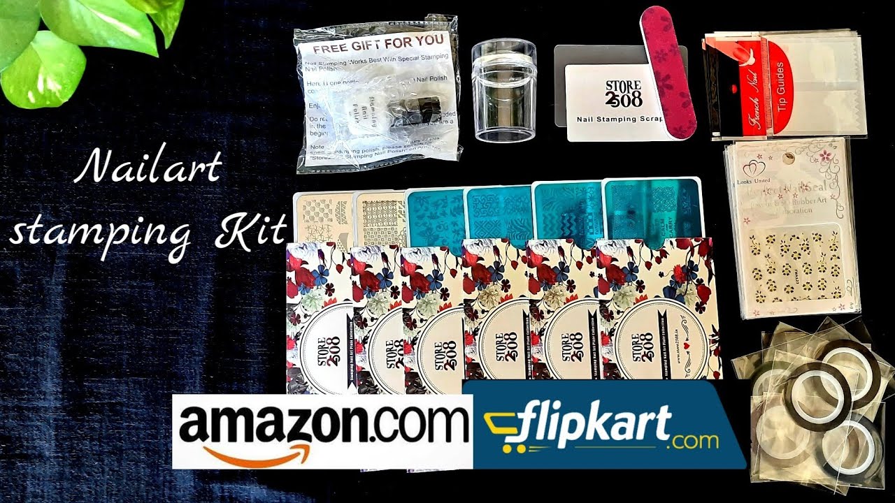 Store2508 Nail Stamping kit Review || 💅Flipkart & Amazon Nailart Stamping Kit & stickers Reviews