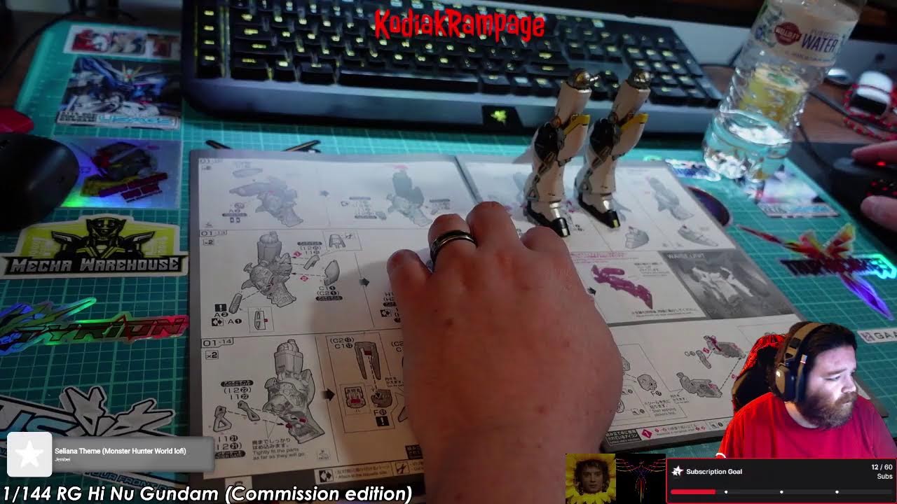Commission Build RG Hi Nu | Leg Touchups and new airbrush parts