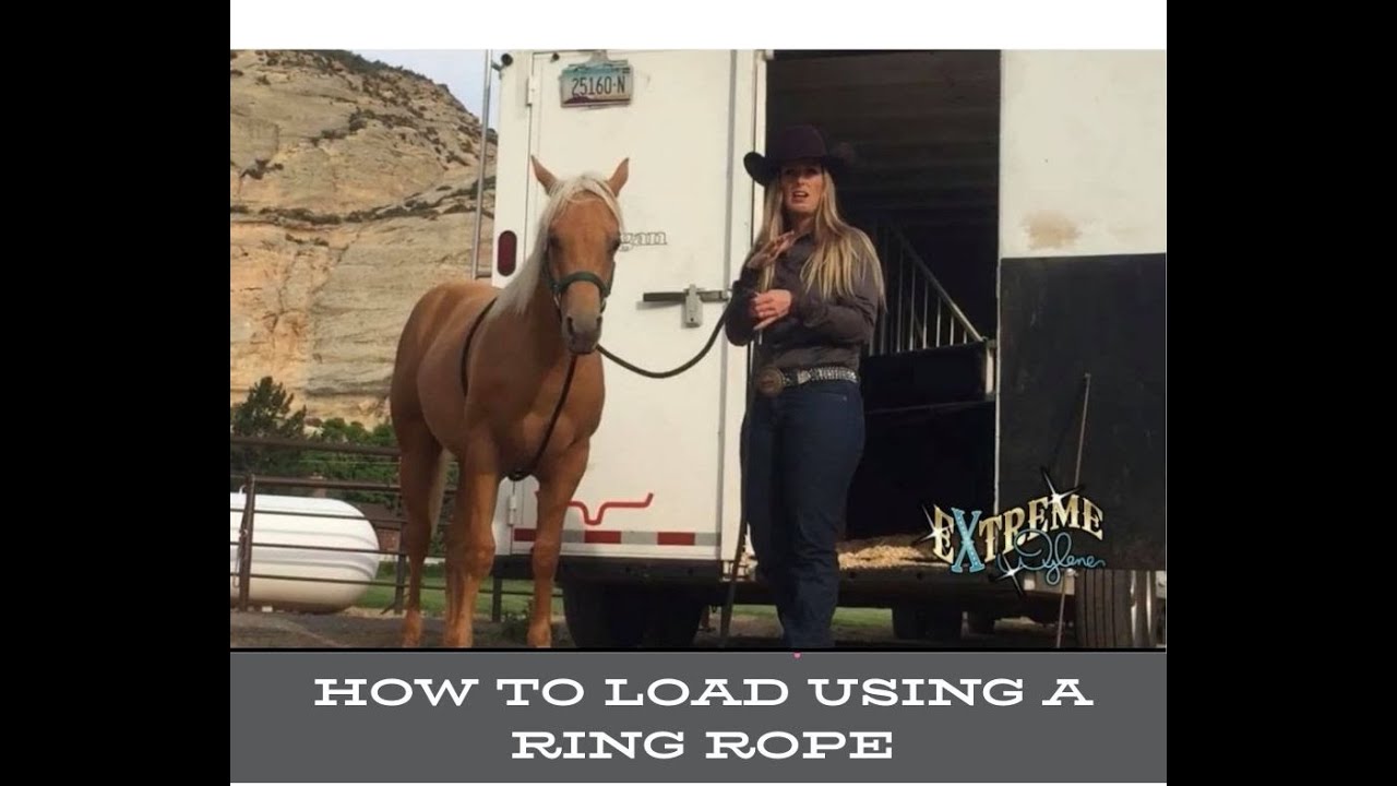 How to Trailer load your horse using a Ring Rope