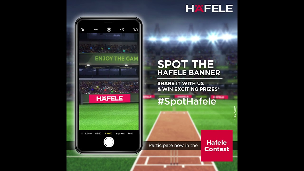 #SpotHafele contest - Your chance to double the match excitement.
