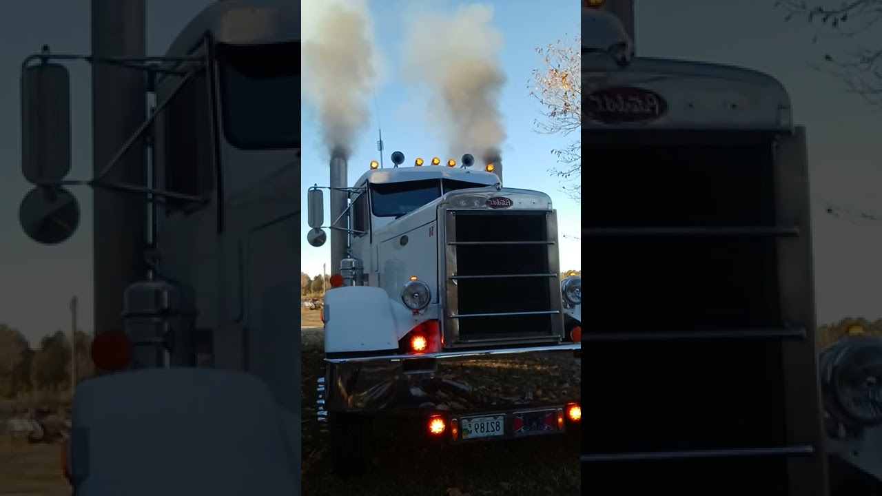 351 peterbilt evil 😈 cold start!!!!💭💭💭💭🔥