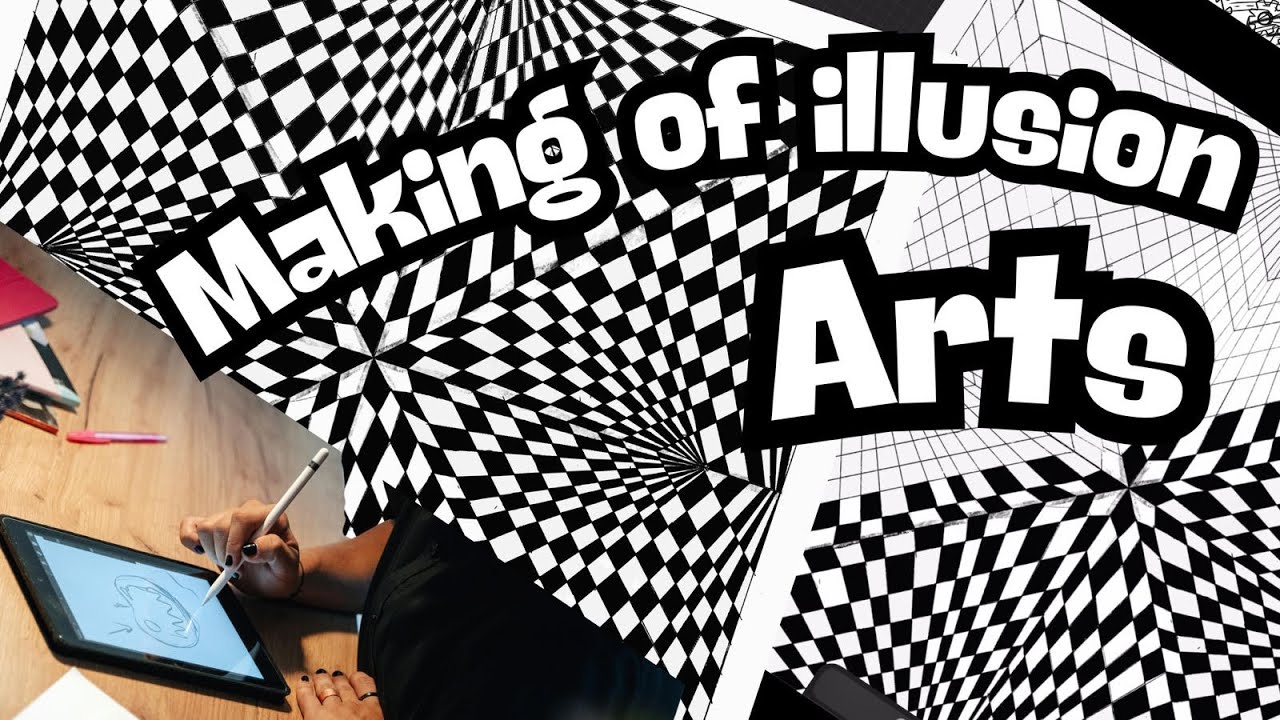 Making of illusion art | Procreate | Black and White Art