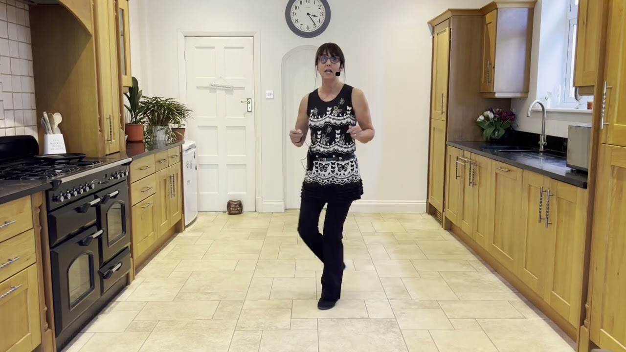Tennessee Waltz Surprise Line Dance Demo & Practice with music + instruction