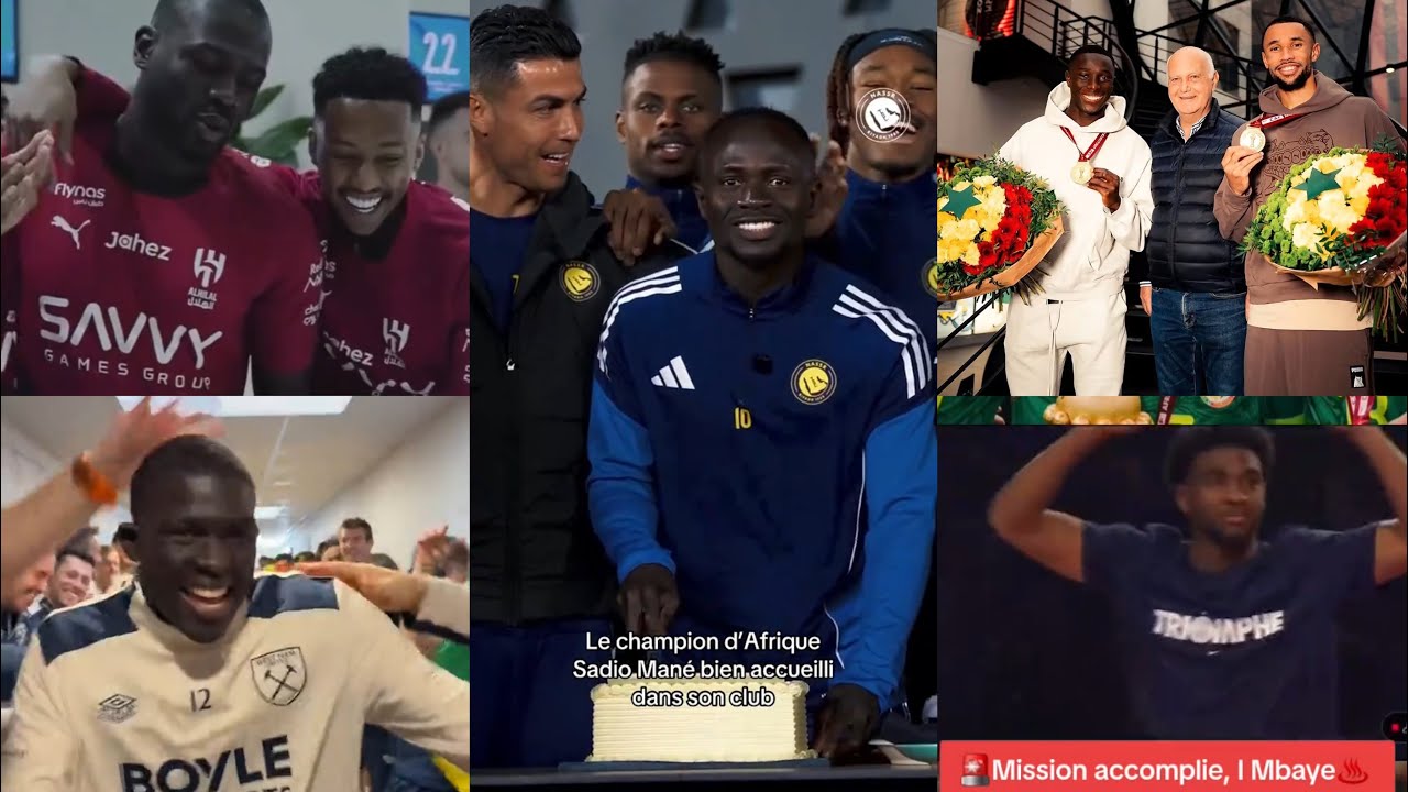 L’accueil incroyable des lion de la Téranga au saint de club respectif 