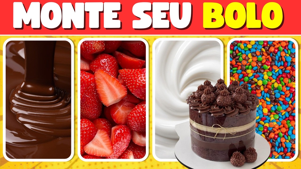 MONTE SEU BOLO PERFEITO! 🎂🍫🍓 | Jogo das escolhas | Marte Quiz