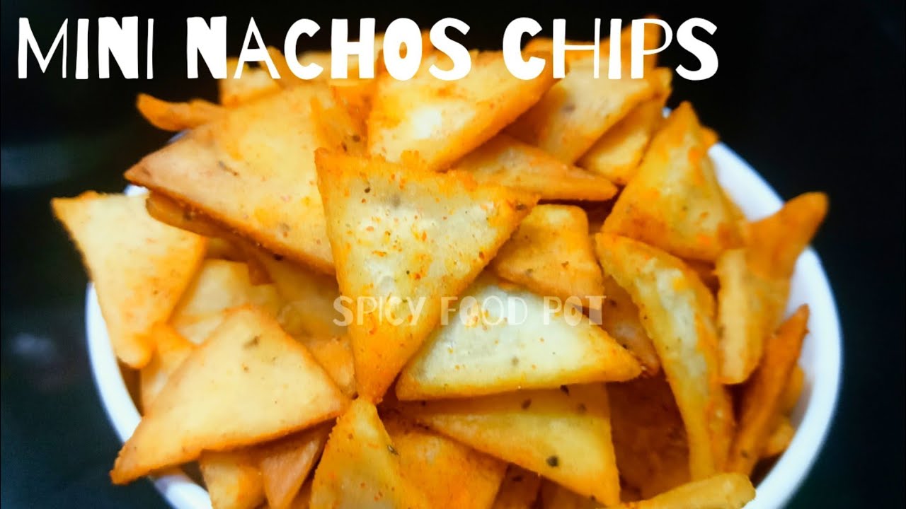 അരിപൊടി വച്ച് കറുമുറാ കൊറിക്കാൻ നാച്ചോസ്/Crispy Rice Flour Chips/Mini Nachos Chips/Simple Snacks